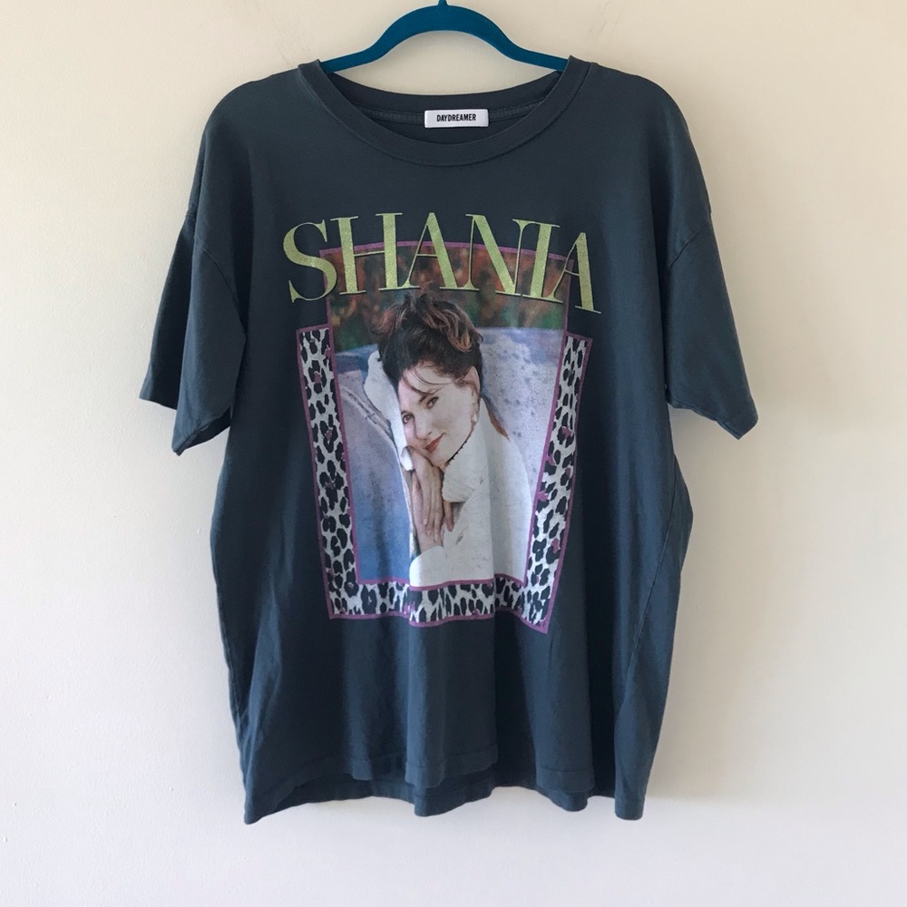 Daydreamer Shania Twain Animal Print Oversized Tee Shirt